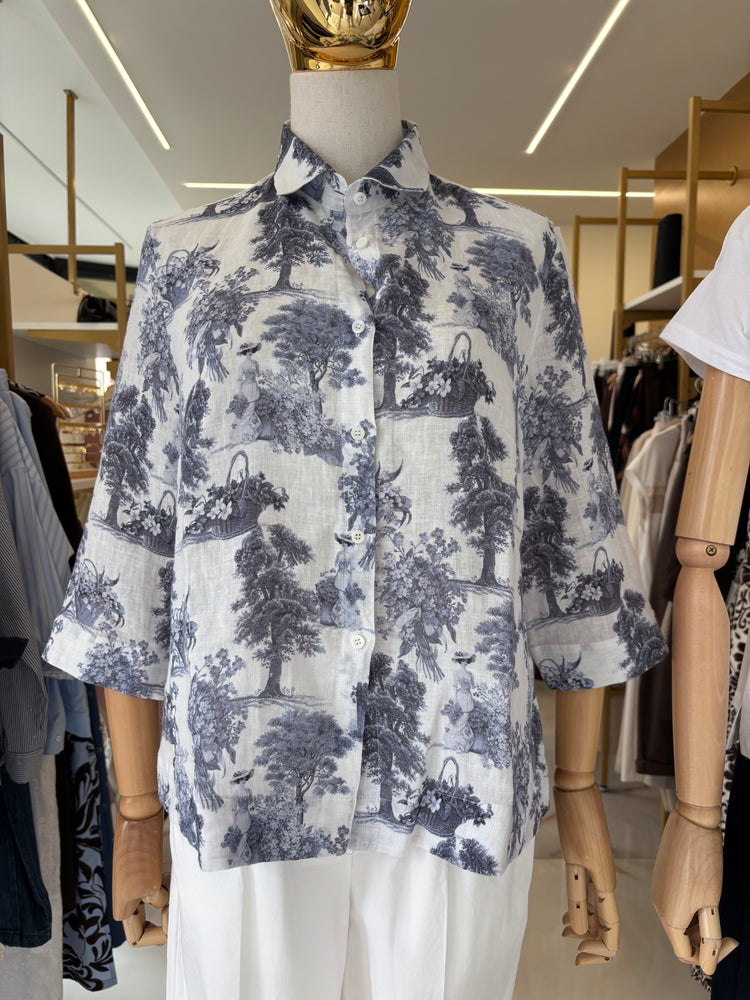 DANIEL E MAYER - CAMICIA IN LINO - PAESAGGIO