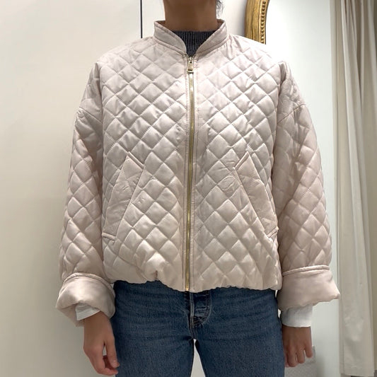 SUSY MIX - BOMBER TRAPUNTATO - BEIGE