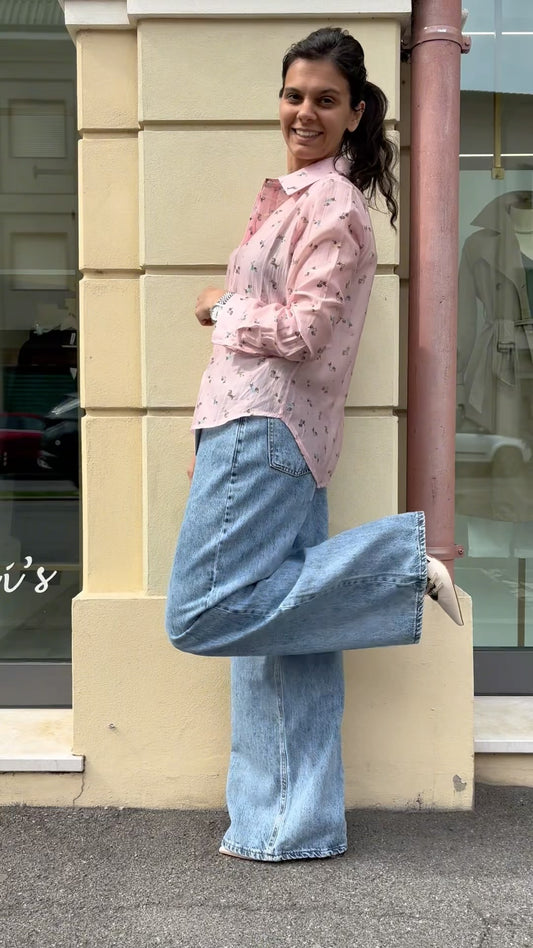 SUSY MIX - JEANS Palazzo - Azzurro