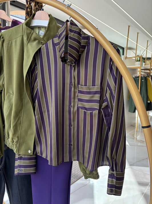 SUSY MIX - CAMICIA TASCHINO - VIOLA