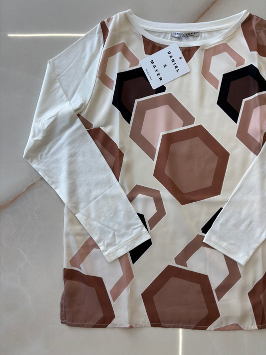 DANIEL E MAYER - MAGLIA FANTASIA GEOMETRICA