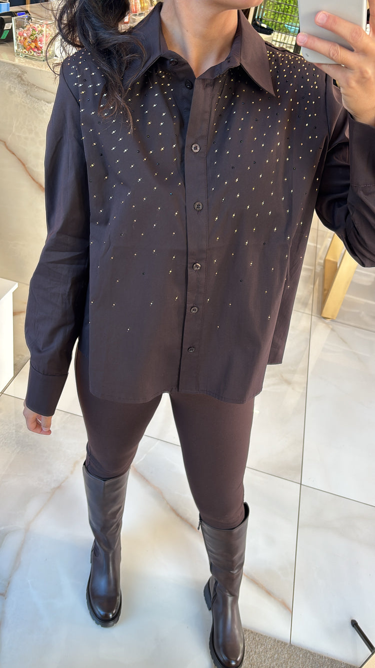 SUSY MIX - CAMICIA DIAMANTINI - MORO