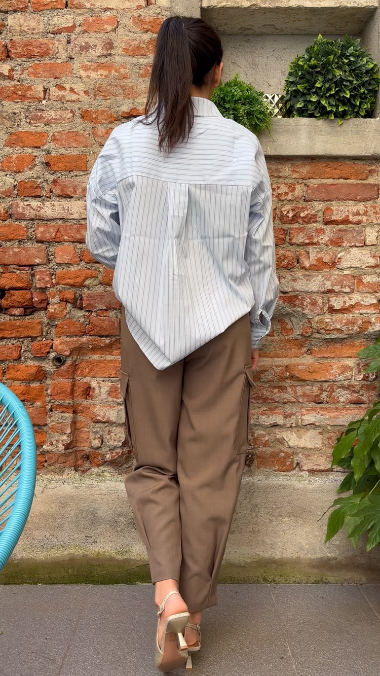 SUSY MIX - CAMICIE GESSATA - CELESTE