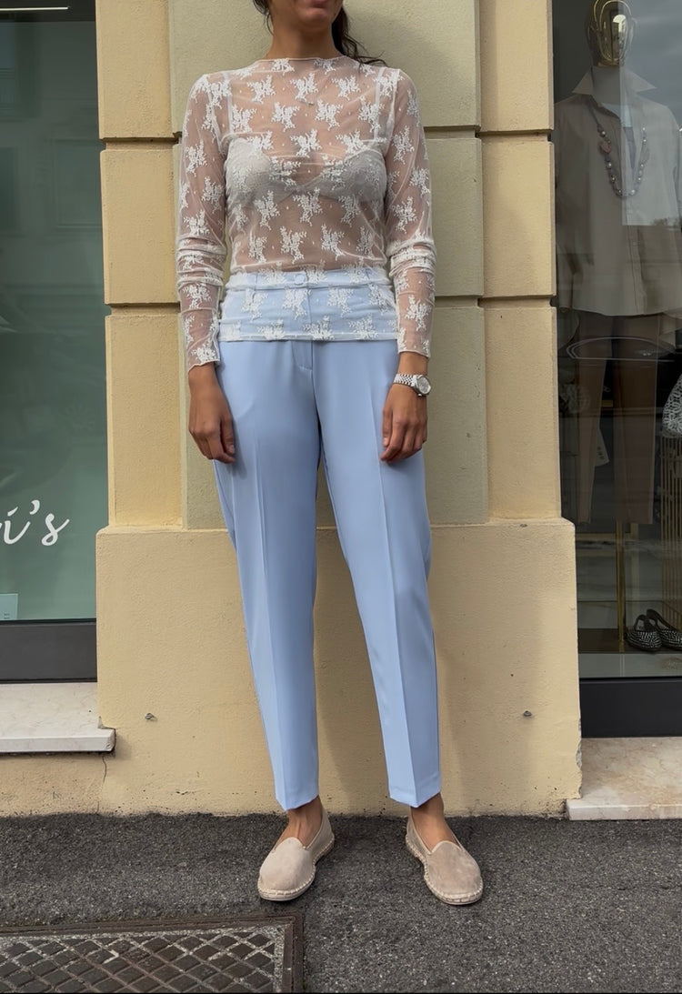 Susy mix - Maglia pizzo - Latte