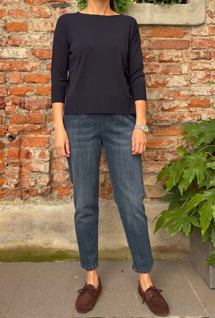Carmen - Maglia girocollo - COD. ALLEGRA - Blu