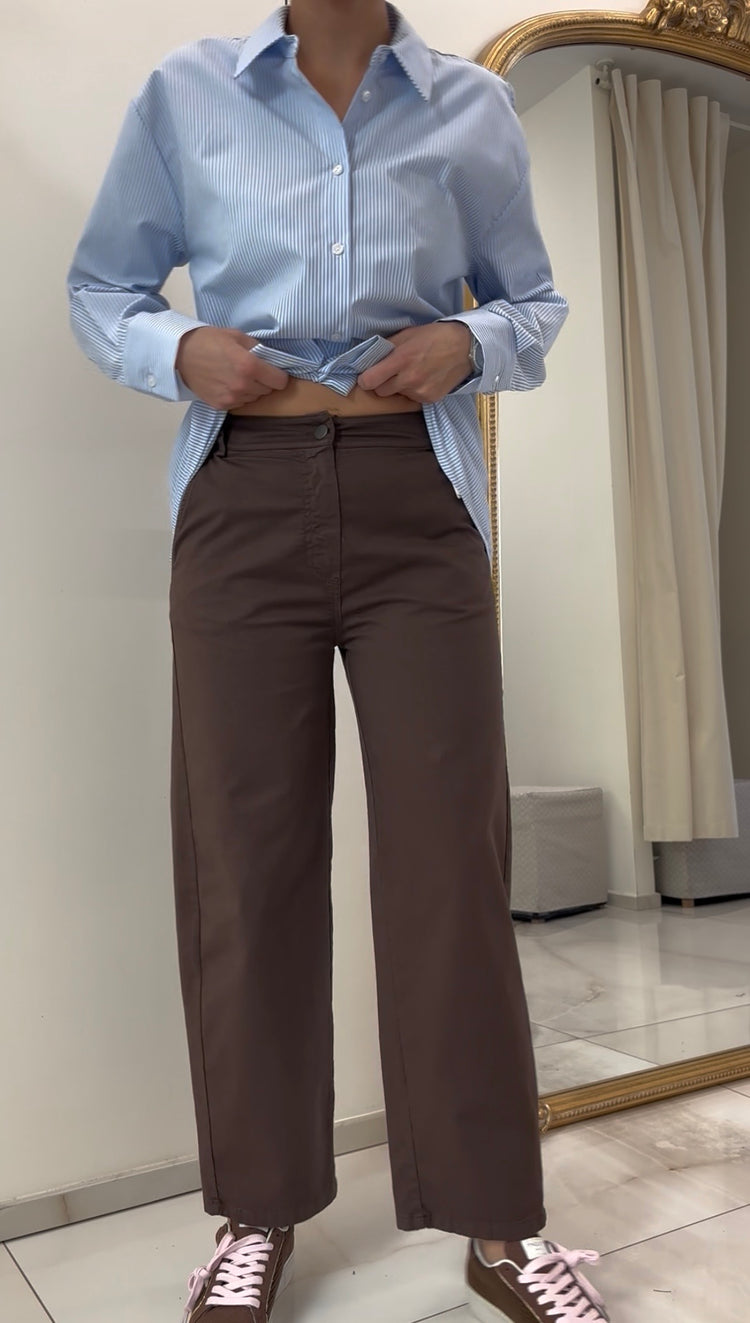 TENSIONE IN - PANTALONE BALOON - MORO