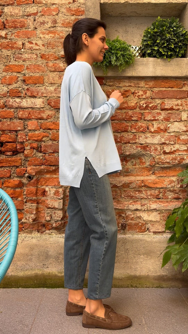 SUSY MIX - MAGLIA - CELESTE