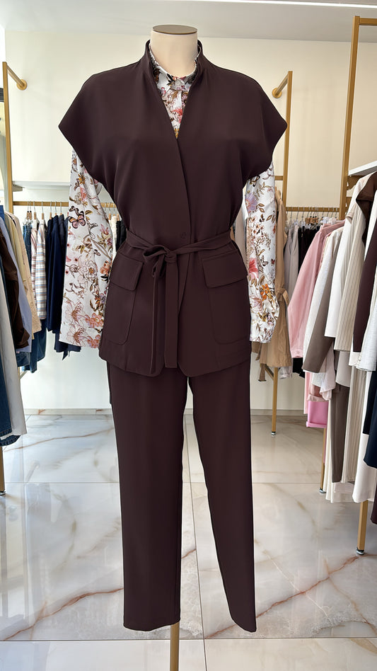 Daniel e mayer - Gilet fluido - testa di moro