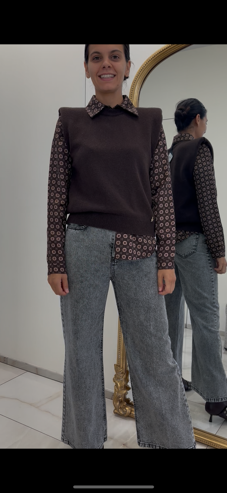 SUSY MIX - CAMICIA RASO - MORO