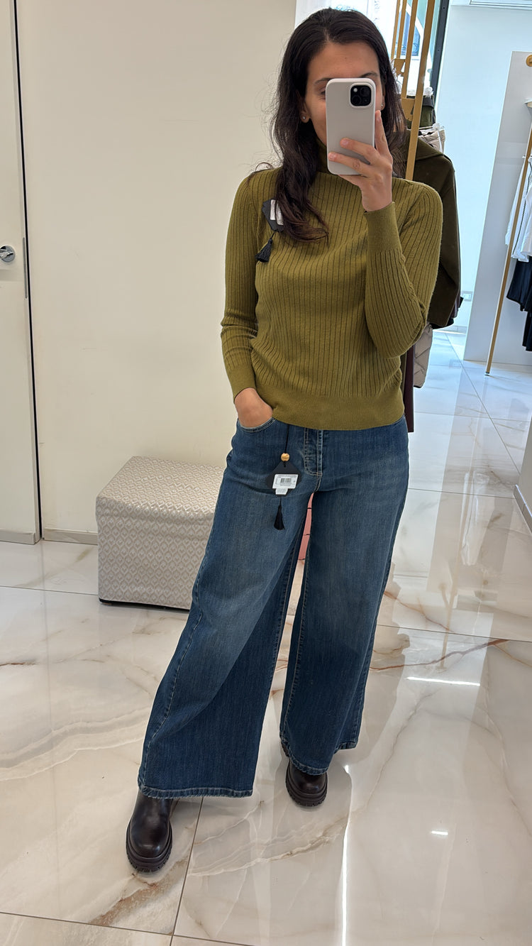 SOUVENIR - JEANS A PALAZZO - DENIM