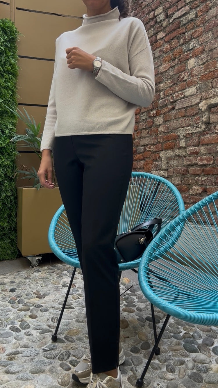 DANIEL & MAYER - PANTALONE BASICO cod. CAMERON INVERNALE - NERO