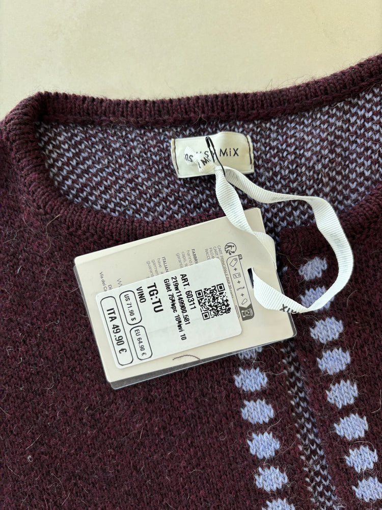 SUSY MIX - GILET GRECA - VINO