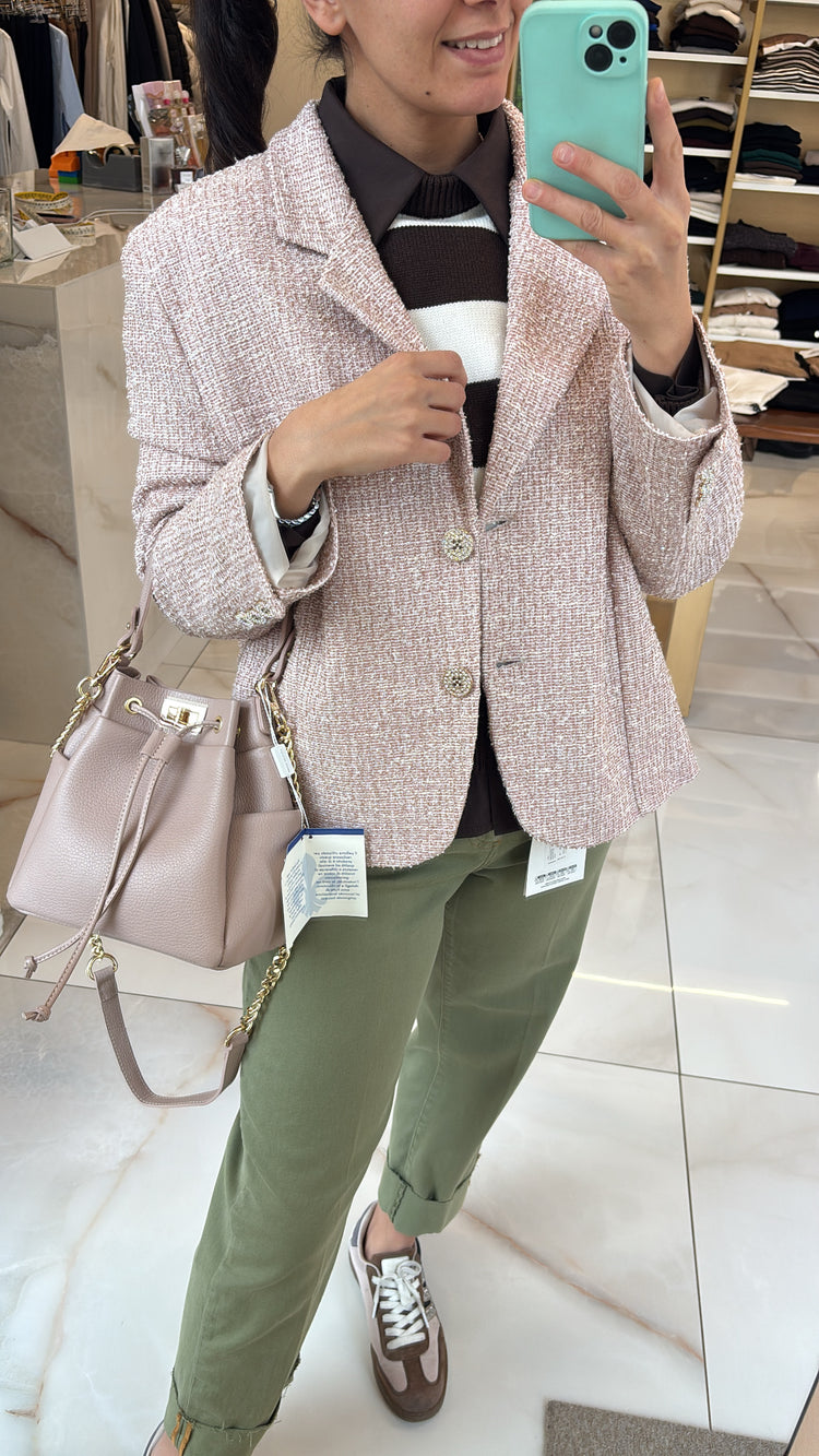 SUSY MIX - GIACCA LUREX - ROSA
