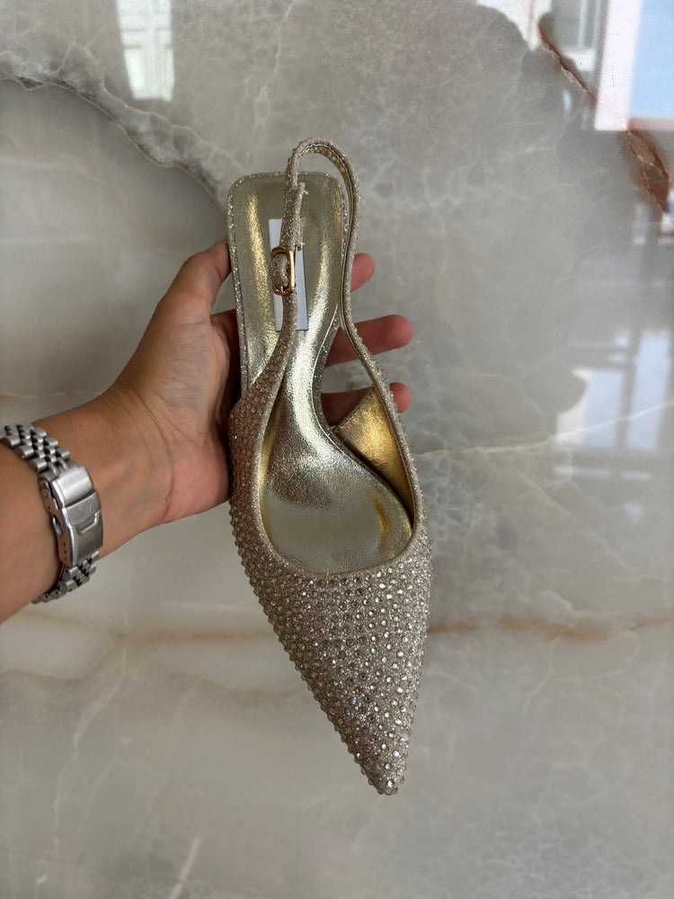 SLINGBACK BRILLANTINI - ORO