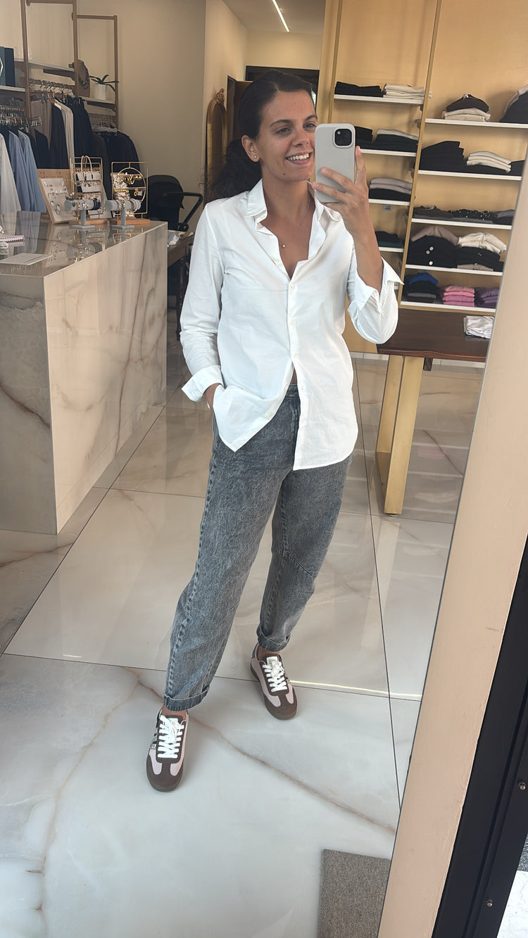 SUSY MIX - JEANS BAGGHY - GRIGIO