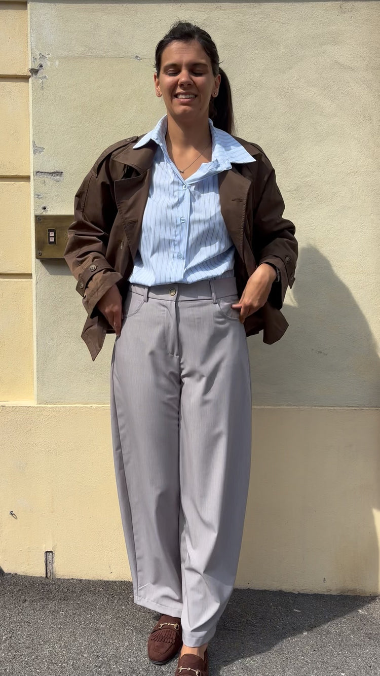 SUSY MIX - CAMICIE GESSATA - CELESTE