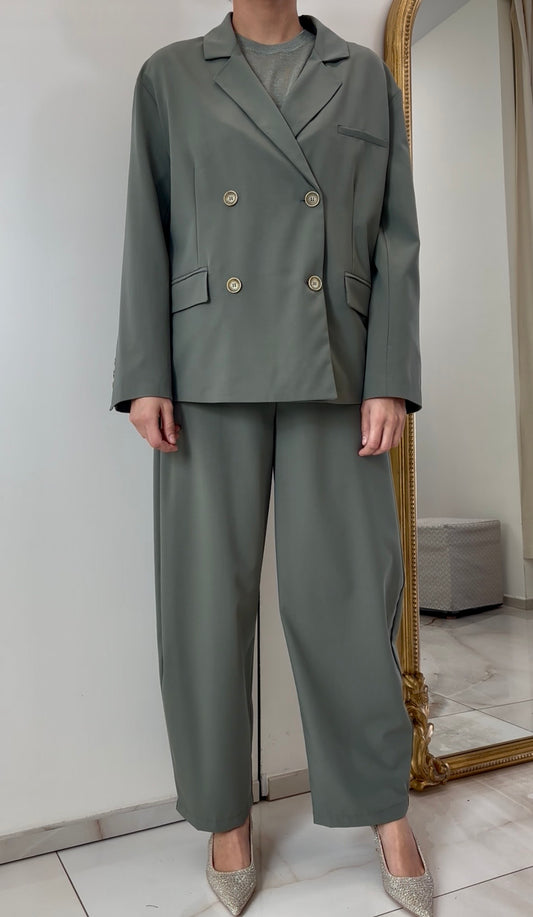 TENSIONE IN - PANTALONE BALI - VERDE SALVIA