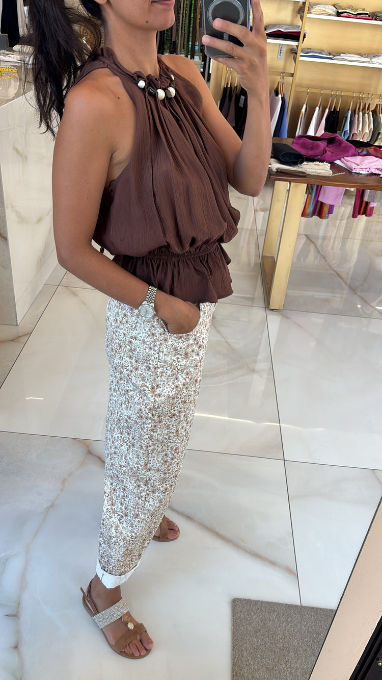 Susy mix - Pantalone fiorellini - rosa