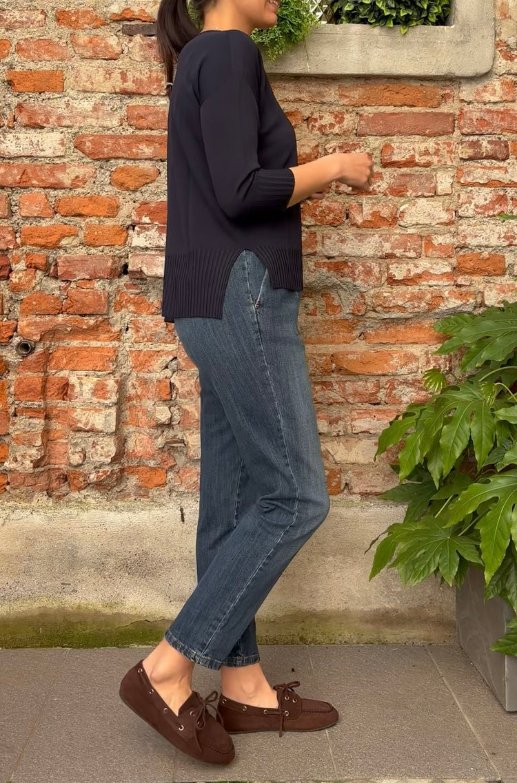 Carmen - Maglia girocollo - COD. ALLEGRA - Blu