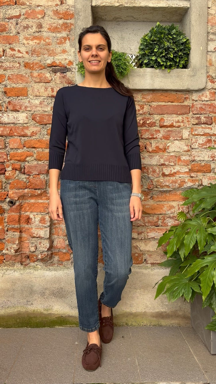 Carmen - Maglia girocollo - COD. ALLEGRA - Blu