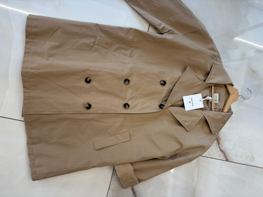 Susy mix - Trench medio doppiopetto - fango