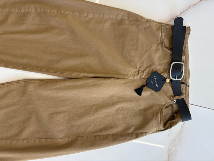 SOUVENIR - PANTALONE OVETTO CON CINTURA - LIQUIRIZIA