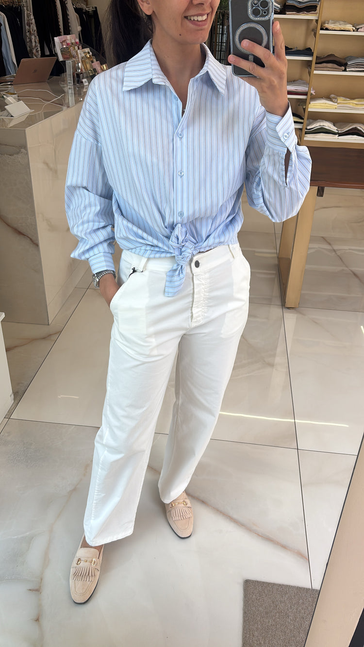 TENSIONE IN - PANTALONE BALOON BIANCO