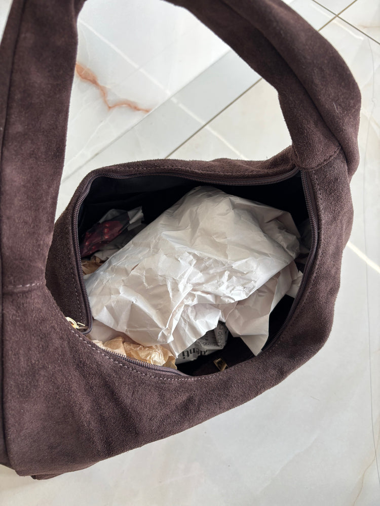 SHOPPER CAMOSCIO - TESTA DI MORO
