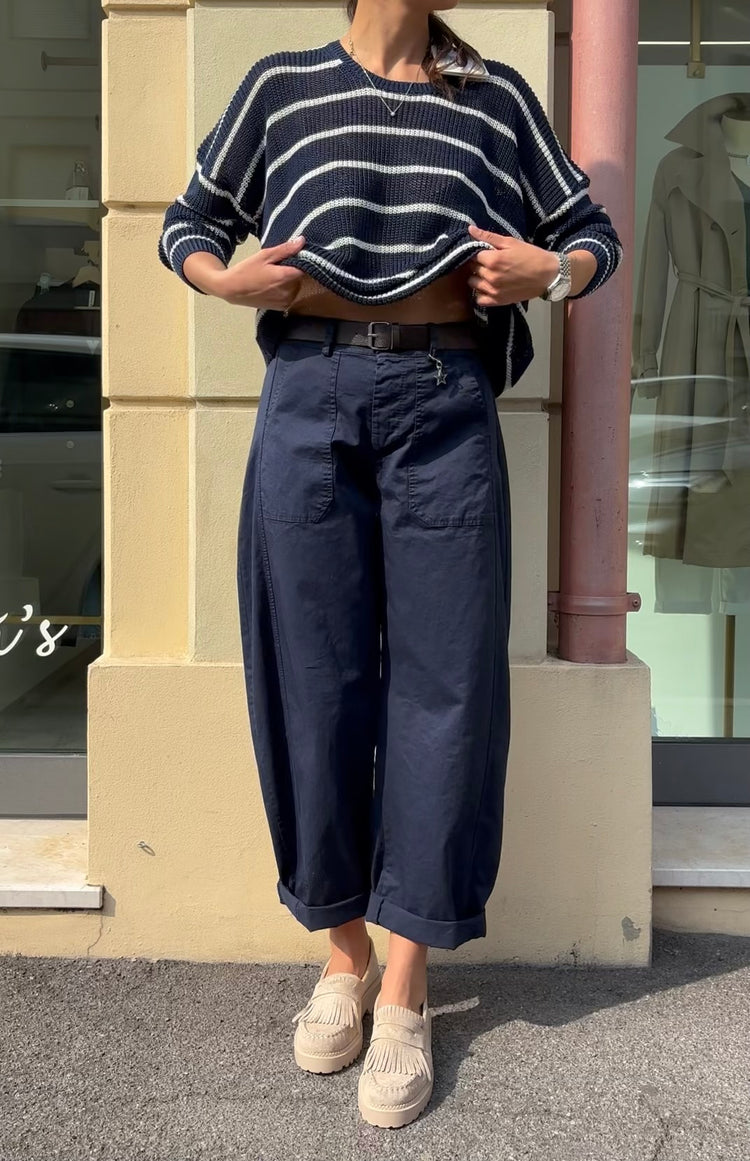 Susy mix - Pantalone con Tasca frontale - Blu