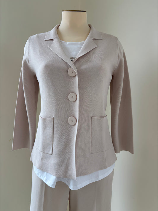 DANIEL & MAYER - GIACCHINA IN MAGLIA - BEIGE