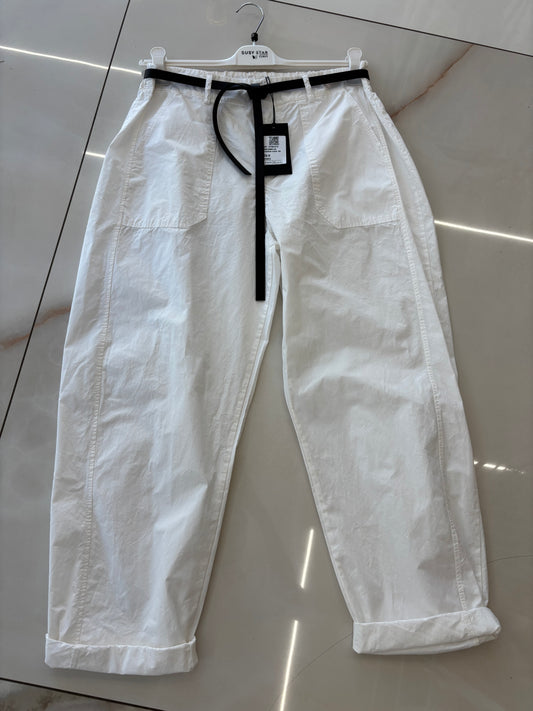 Susy star - pantalone bagghy - Bianco