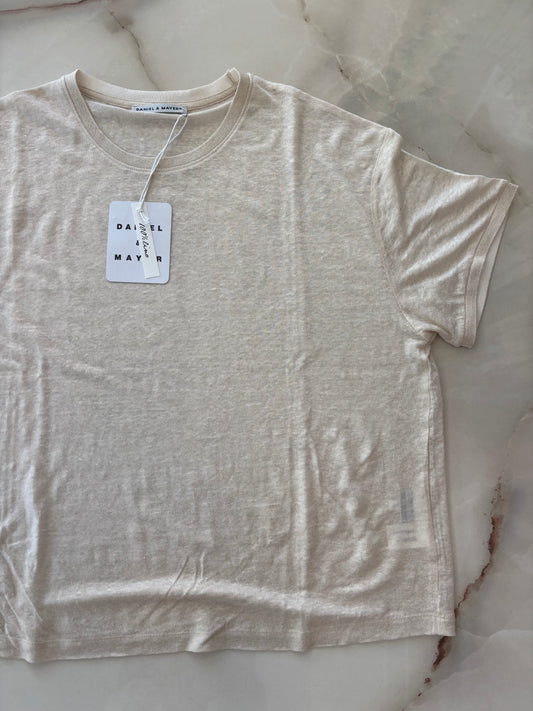 DANIEL E MAYER - 100% LINO A SCATOLETTA  - BEIGE
