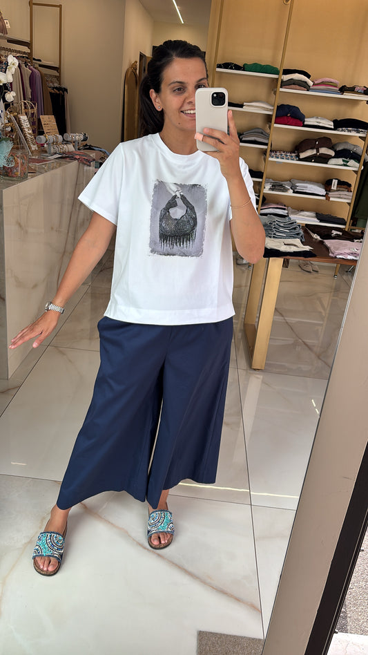 SOUVENIR - PANTALONE PIECES - BLU NOTTE