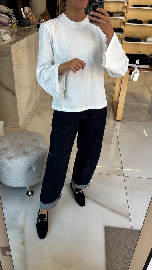 SUSY MIX - MAGLIA MANICA SVASATA - LATTE