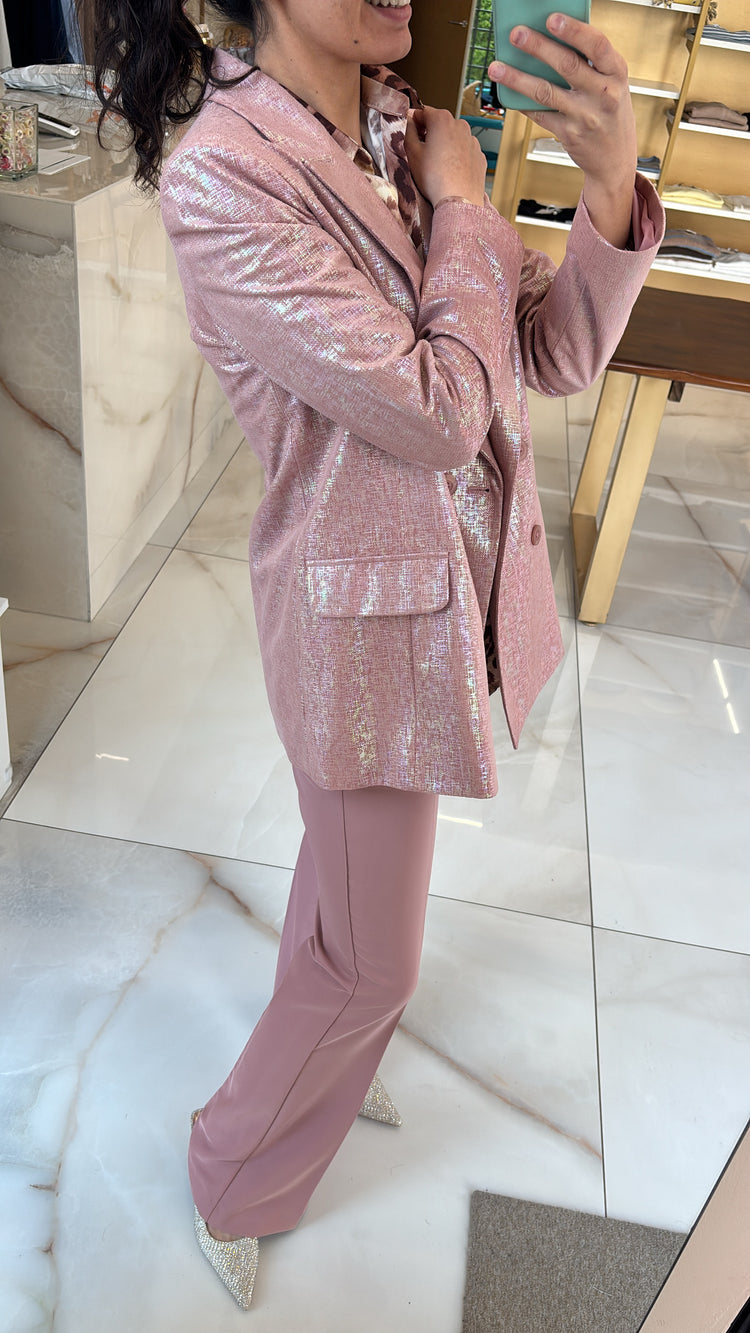 CARMEN - TAILLEUR LAME' - CANOTTA ROSA