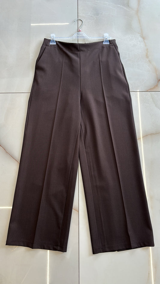 SUSY STAR - PANTALONI PALAZZO  - CHOCO