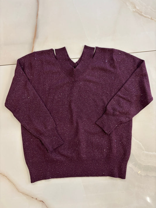 SUSY MIX - MAGLIA CUT OUT - VINO