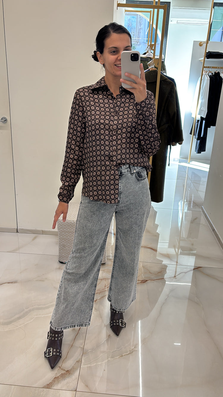 SUSY MIX - CAMICIA RASO - MORO