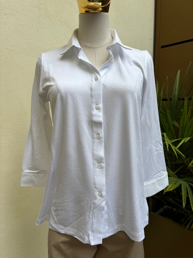DANIEL E MAYER - CAMICIA IN MAGLIA - BIANCA