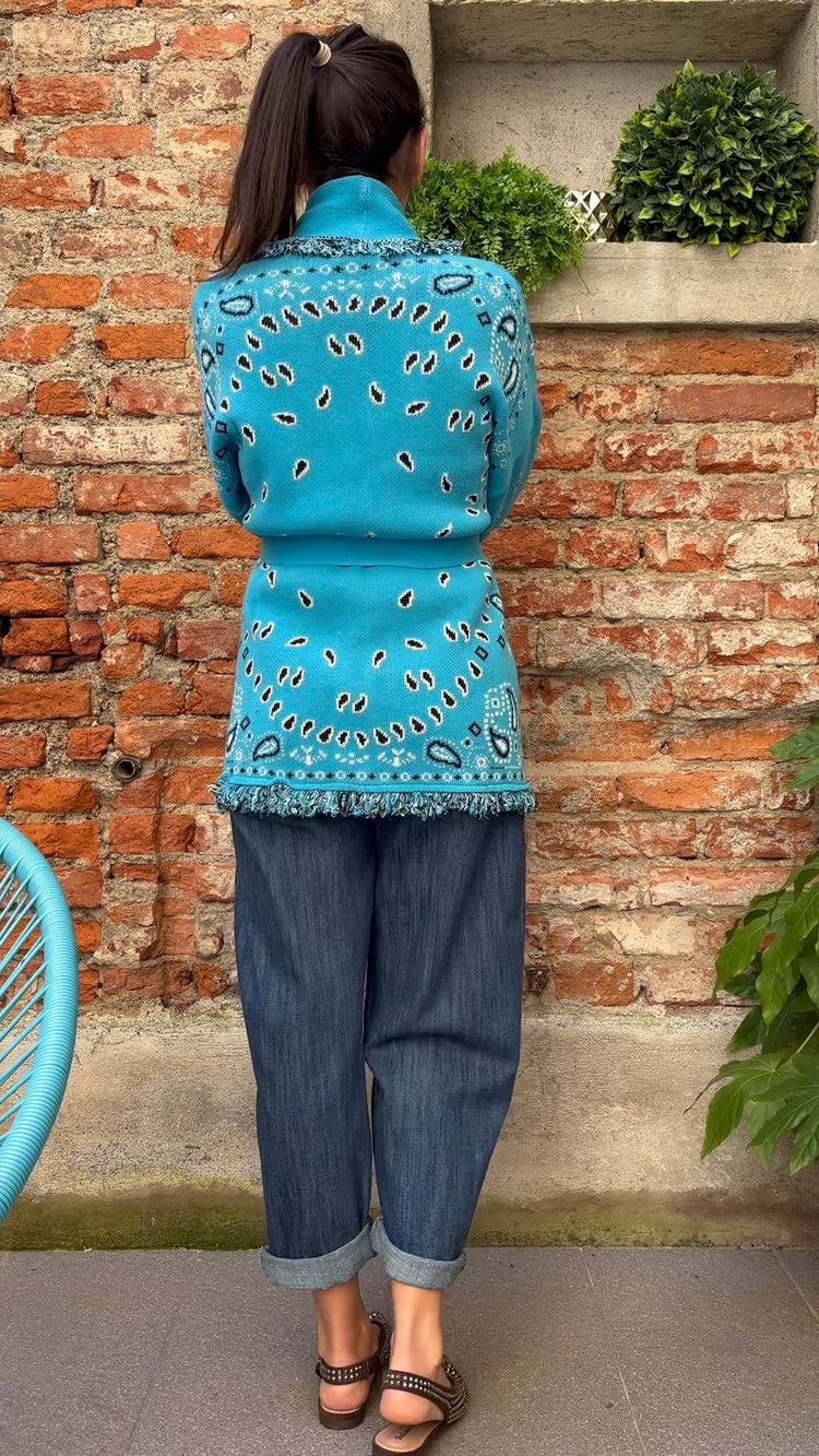 TENSIONE IN - ALANUI BANDANA  - BLU PAVONE