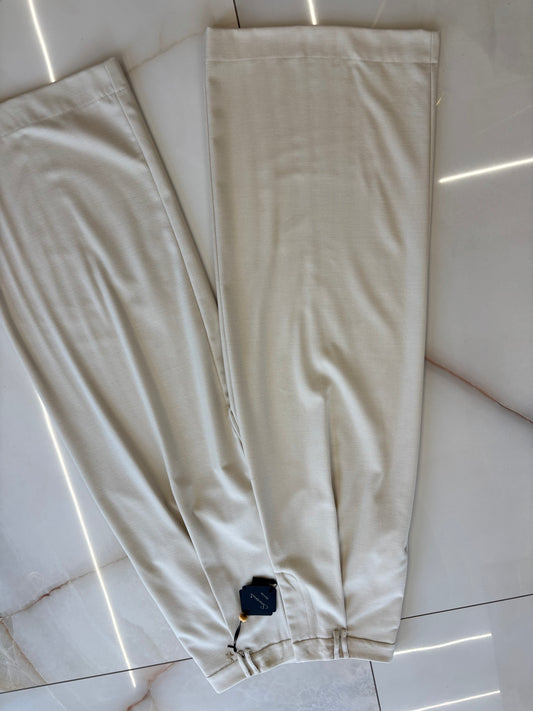 SOUVENIR - PANTALONE GAMBA AMPIA - PANNA