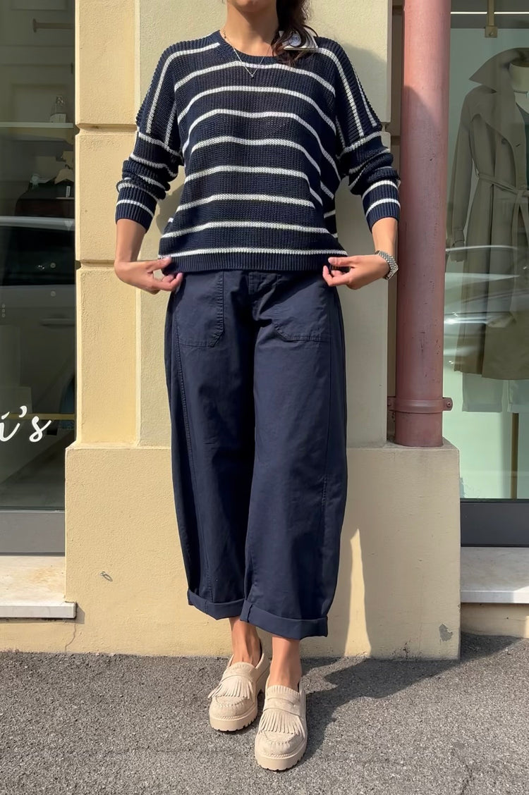 Susy mix - Pantalone con Tasca frontale - Blu