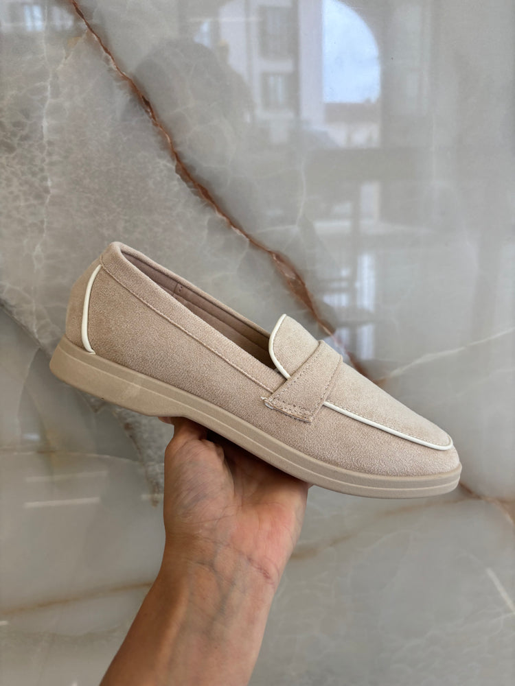 Mocassino - Liscio - Beige