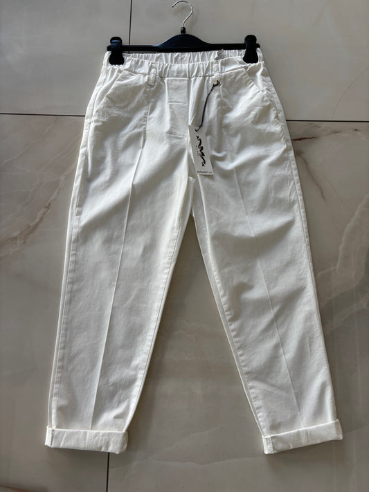 Margaret - Pantalone Coulisse - Bianco