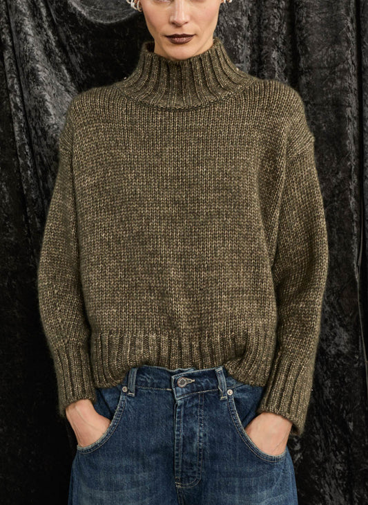 SOUVENIR - MAGLIONE ALPACA - VERDE