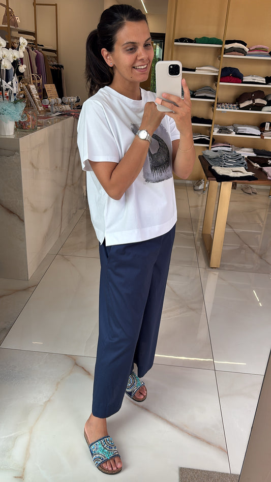 SOUVENIR - PANTALONE PIECES - BLU NOTTE