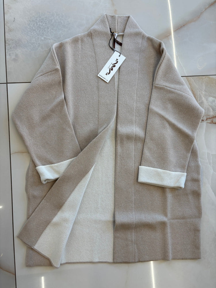 MARGARET -  CAPPOTTINO IN MAGLIA - BEIGE