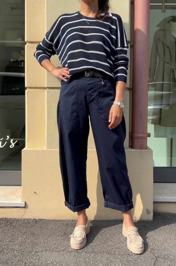 Susy mix - Pantalone con Tasca frontale - Blu