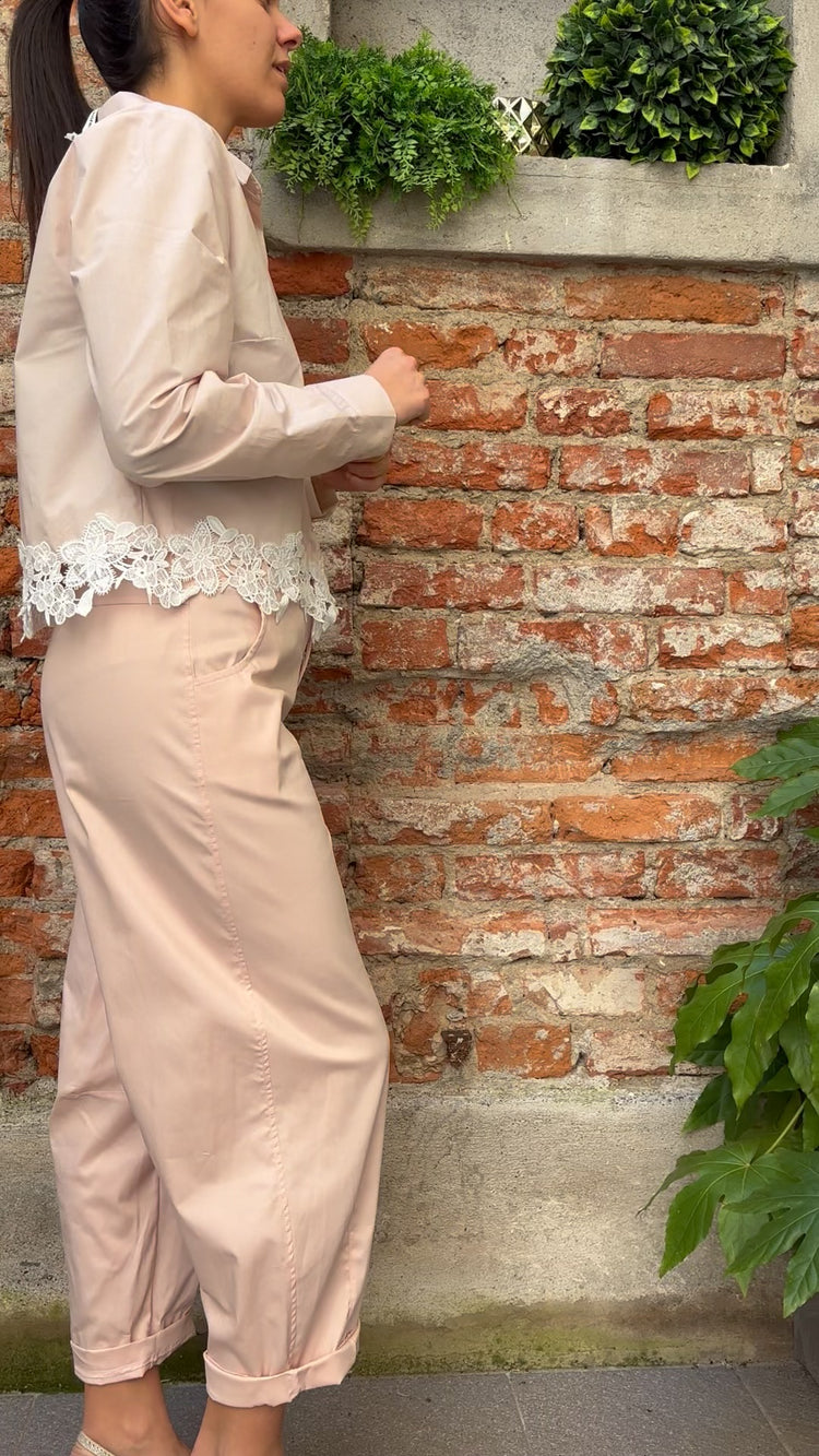 SUSY MIX - CAMICIA PIZZO - ROSA