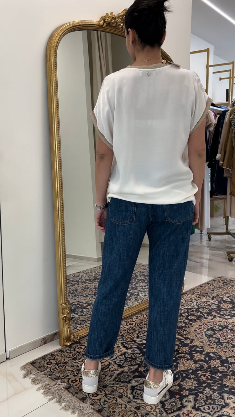 SOUVENIR - JEANS - DIAMANTINI - BLU